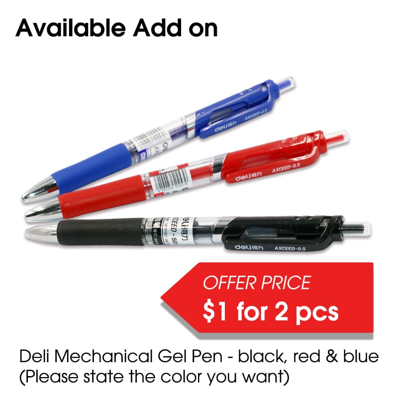 2x Mechanical Gel Pen - Blue/Red [color in memo]